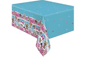 Unique Nappe en plastique-2,13 m x 1,37 m-LOL Surprise Party, 20903, Multicolour