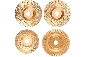 4 stycken träslipskivor för vinkelslipar, träsnidade skivor frässkiva rivskiva, innerdiameter 22,2 mm för vinkelslipar, slipskivor för formning, slipoundskärning