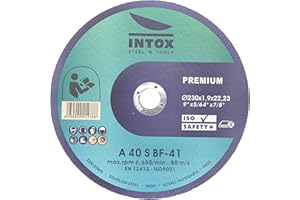 INTOX STEEL & TOOLS INTOX Trennscheiben 230mm x 1,9mm 10 Stück Inox Akku Flexscheibe für Metall Stahl und Edelstahl