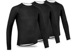 GripGrab Ride Thermo Baselayer Herren Fahrrad 1er und 3er Pack Langarm Anti Geruch Radsport Funktionsunterhemd Lang