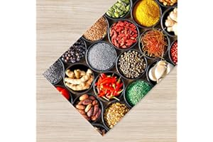 Il Gruppone Passione Casa Tappeto Cucina Antiscivolo Made in Italy Passatoia Antimacchia Multiuso Corridoio Soggiorno Lavabile in Lavatrice - 50x300 - Vaso di spezie