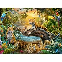 Produktbild von 1500 Teile Puzzle Für Erwachsene Mit Wasserfall Blumen
