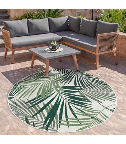 Rond - Bloemen - Jungle - Vloerkleed kopen? | Korting tot 40