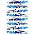by soljo Fire Flames Flame blue Decal Sticker Tuning Racing Sheet Size: 27 x 18 cm for Car or Motorbike