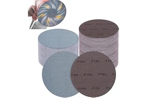 PMIQSA 25Pcs 225mm Sanding Discs 180 Grit, Ceramic Mesh Sandpaper Hook and Loop Sander Pads for Drywall Efficient Dust Removal Random Orbital Sander
