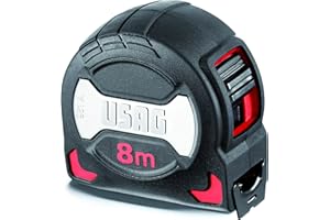 USAG U09810038 - 981 A - Mètre à ruban professionnel avec revêtement anti-choc