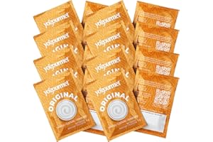 Yogourmet Fermento Para Yogur (16 Sachets Al Por Mayor) - Prepare Yogur En Casa - Cultivo Iniciador - Natural, Libre de Gluten, Kosher, Halal - Sachets de 3 g