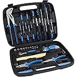 Karcher Werkzeugkoffer, 57-teiliges Werkzeugset mit Hammer, Schraubendreher, Steckschlüsselsatz uvm.