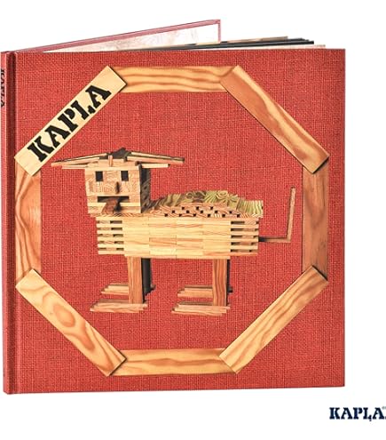 KAPLA Scatola 280 Pezzi – Piastrine In Legno Di Pino, Libro D'Arte Verde, Gioco Di Costruzione Creativo Da 2 Anni