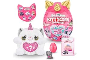 Rainbocorns Kittycorn Surprise, Gatto Persiano Animale di Peluches da Collezione a Sorpresa, Colore Chinchilla Cat, Taglia Unica, 9259H