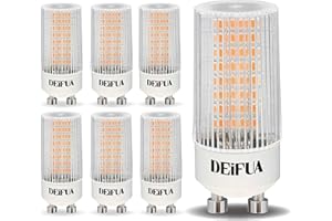 DEIFUA GU10 LED Mais Lampe Warmweiss 2700K 3,5W 385 Lumen Ersetzt 50W Halogen Leuchtmittel, 6er Pack, Nicht Dimmbar T22 Zylinder Form lampen, Flimmerfrei, Abstrahlwinkel 360° Birnen