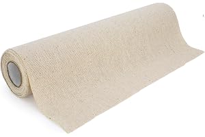 100%Mosel Bordslöpare i linnelook, i natur (28 cm x 5 m) | Rustik bordsdekor i linnelook för bröllop, höstdukning & fest – på