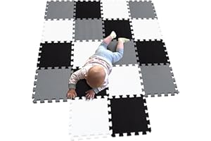 MQIAOHAM® 18 Piezas Alfombra Puzzle Bebe Suelo colchoneta apete Acolchada Infantil Gateo Alfombrillas para Puzzles G301018-101104112