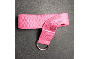 GENERIC D-Ring Buckle Cotton Belt for Yoga Stretching Exercise Durable Flexible 6FT