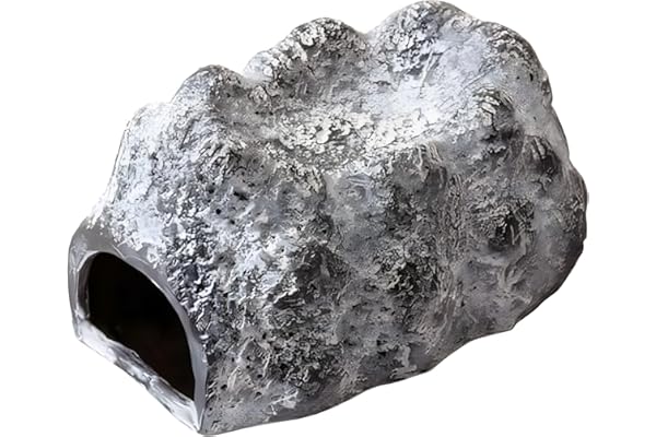 Exo Terra Wet Rock Grotte en céramique pour Reptiles Gris Taille L