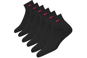 NAVYSPORT 6 Paar Sneaker Socken Herren Damen Sportsocken Kurze Baumwoll Socken Quarter Socken