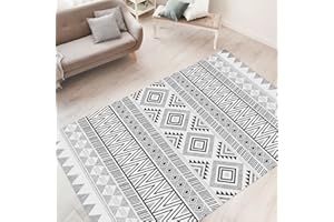 Vamcheer Alfombras Salon Grandes Lavable -Alfombras de Habitacion Modernas,Alfombra Pelo Corto Niña,Pasillera,Cocina,Interior/Exterior,Antideslizantes,Fácil de Transportar y Guardar,Gris 200x300