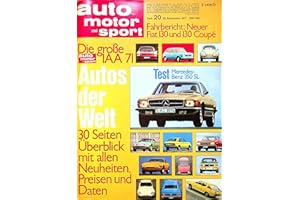 DAS GEBURTSTAGSGESCHENK HISTORISCHE ZEITSCHRIFTEN Echte, historische Zeitschrift von 1971 - Garantiert 54 Jahre alt - Personalisiertes Geschenk 54. Geburtstag Mann - Original aus Jahr 1971 - Die Geschenkidee für Männer - Auto Motor Sport 20/1971