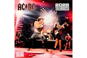 ‎PYRAMID INTERNATIONAL Pyramid - AC/DC 2026 – Broschürenkalender 30×30 cm (aufgeklappt 30×60 cm) mit 12 ikonischen Rock-Motiven, offizieller Bandkalender