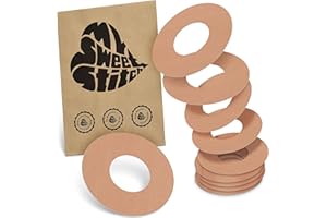 MySweetStitch | Plaster do sensora Freestyle Libre 1 & 2 z otworem wentylacyjnym | Wodoodporny i przyjazny dla skóry (10 sztuk) | okrągły | na zewnątrz: Ø 65mm, wewnątrz Ø 28mm | Beżowy