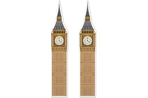 Beistle, Big Ben Cutouts, 180,3 cm, mehrfarbig, 2 Stück