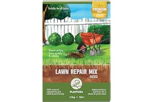 Plantura Lawn Repair Mix, Fast-Germinating Premium Lawn Seed, 10m², 1.5kg