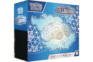 Pokémon - Trading Card Game: Top Trainer Box Crimson & Purple - Stellar Crown (1 Full Screen Promo Card, 9 Booster Packs & Premium Accessories)
