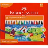 Faber-Castell Silinebilir Mum Boya, 15 Renk