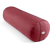 Lotuscrafts Yogarolle für Yin Yoga Ø24 cm - Yoga Rolle mit Dinkelfüllung - Waschbarer Bezug aus Baumwolle - Yoga Bolster Roll
