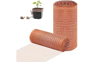 Chumix 2 Volumi Rete in Rame, 12,7 CM x (10M+6M), Rete Anti Lumache per Orto, Aiuola Rialzata Antilumache, Doppio Strato Maglia Rete Rame Lumache da Tagliare, Adatta Per Giardino, Balcone
