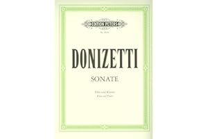 EDITION PETERS DONIZETTI GAETANO - FLUTE SONATA IN C Klassische Noten Querflöte