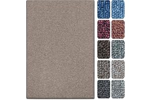 CASA PURA Tappetini per Scale Interne - Copri - Gradini Antiscivolo, Combinabili con Tappeti e Passatoie in Vari Colori e Misure - Rettangolari - Set da 15-23.5 x 65 cm - Marrone Chiaro