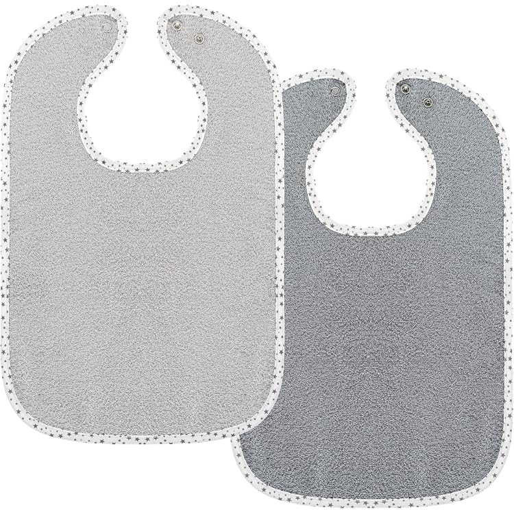 Bavoirs Bébé Airshi - Lot De 3 En Coton Doux, Boutons-pression, Motifs Animaux, 20x25 Cm, Lavables Machine