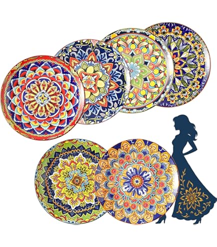NOVASTYL Lot de 6 assiettes plates 27cm ATLAS pas cher