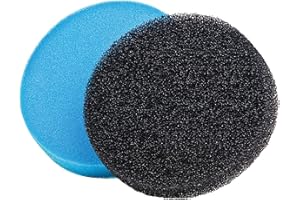 Heissner Filterschwamm Filtermaterial Filter rund 2er Pack