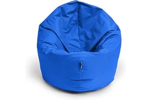 ‎BUBIBAG BuBiBag Sitzsack XXL, Sitzsack XXL für Erwachsene - XXL Sitzsäcke, Sitzkissen oder Gaming Sitzsack, geliefert mit Füllung (145 cm Durchmesser, blau)