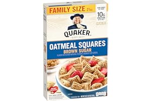 Quaker Oatmeal Squares Boîte de céréales pour petit déjeuner 595,3 g