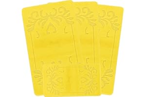 Emmahome ROMANY GYPSY WASHABLE 4PCS MAT/RUG SET, CARAVAN/MOBILE HOME TOURER SIZES, 67X120CM, Mabel (Lemon)
