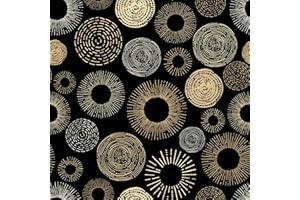 ReWallpaper Carta da Parati Moderna Nera 44.5CM×3M Carta Adesiva per Mobili Fantasia Oro Geometrica Carta da Parati Adesiva Mobili Righe Art Deco Rotolo Carta da Parati Adesiva Muro Soggiorno Cucina