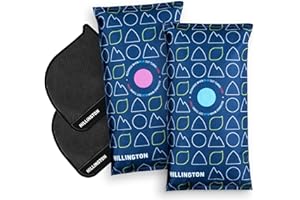 Hillington Reusable Car Interior Dehumidifier Bag and Dashboard Mounting Anti-Slip Mat - Ideal for Use in Vehicles to Prevent Damp, Moisture, and Condensation (2 x 1KG)
