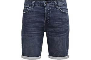 Only & Sons herr Jeansshorts Onsply Life Reg D Blue Jog Pk 8582 Noos
