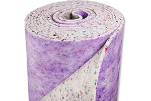 A2Z FLOORS Carpet Underlay 12mm Thick PU Rolls – Total Area Mat With Sound Insulation, Eco-Friendly Material – Easy Install & Customizable – UK Manufactured Quality Luxury Feel (15m² Total Area)