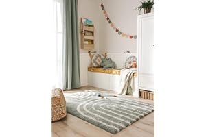 benuta Lytte Tappeto bambini Gobi - Blu 160x230 cm - Rettangolare e stile: Motivi infantili, Scandi Living - Facile manutenzione per soggiorno camera