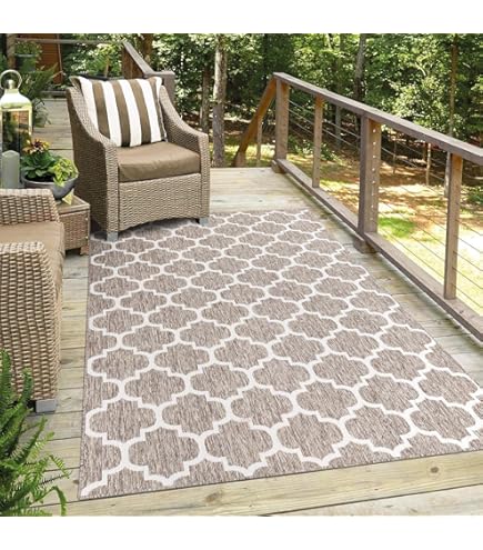 Tapijt Structural BOTANIC 65262 Bloemen, Plat Geweven Op Het Balkon Terras Zwart