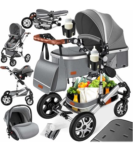 ABC Design Kombikinderwagen Vicon 4-2in1 Kinderwagen fr Babys &  Kleinkinder - inkl. Sportsitz & Babywanne - besonders leicht & wendig :  Amazon.de: Baby