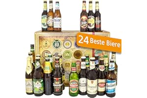 MONATSGESCHENKE 24x Biere der Welt + Deutschland/Geburtstag Geschenk/Mann Geschenkset
