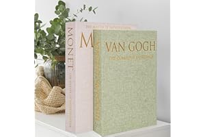 Hiwhy Decorative Book Storage Box Set of 2, Stylish Decorative Books, Linen Faux Book Storage Box for Bookshelf, Coffee Tables, Home Decor, GrassGreen