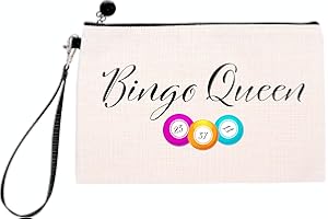 Drifting Ducks Bingo Queen Linen Style Dabbers Bag Case Pouch Gift