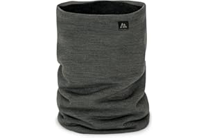 DANISH ENDURANCE Cache-Cou en Laine Mérinos Thermique avec Polaire, Multifonction, Écharpe Coupe-Vent pour Hommes et Femmes
