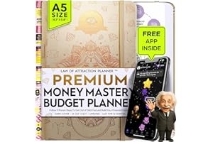 FREEDOM MASTERY Budget Planner and Monthly Bill Organizer - Finance Planner, 12-Month Journey to Financial Freedom | Bill Payment Tracker Monthly Organizer, Money Saving & Expense Tracker | Undated Budgeting Journal